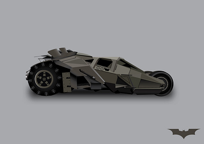 Bat mobile illustration vector