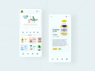 Body Massage App Design identity medical app ui ux