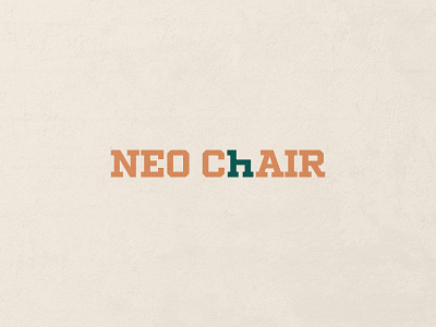 Neo Chair brand branding chair design furniture logo minimal wordmark