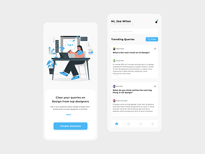 Designer Query App designapp figma iosapp uiuxdesign userinterface ux