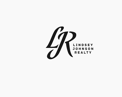 Lindsey Johnson Realty design flat icon logo monogram vector