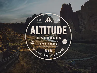 Altitude Badge badge bend climbing coffee logo oregon outdoor