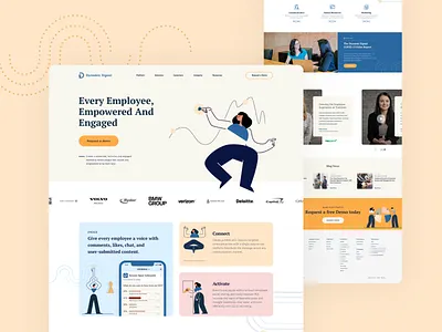 Dynamic Landing page saas site startup ui uidesign ux uxdesign web website