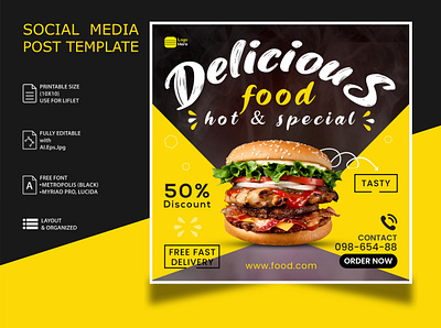 Social Media Posts Design for Food Company banner banner ads banner design facebook ads facebook cover fcebook banner graphic design instagram cover instagram design instagram posts social media design social media posts social media posts design