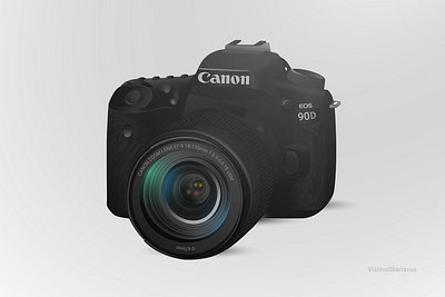 Canon 90D Vector Illustration adobe camera canon illustration illustrator vector