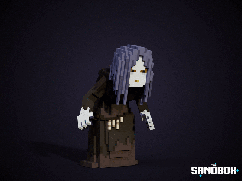 Wicked Old Woman 3d 3d art dark environmental game art game asset gamedesign illustration magic magicavoxel nft sandbox tsb villain voxedit voxel witch