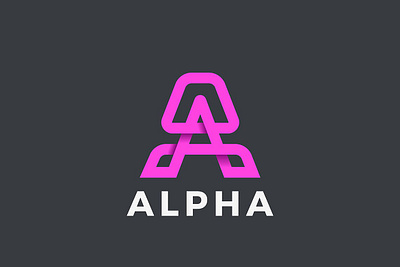 Letter A Logo design 3d 3d letter abstract branding concept creative design graphic design illustration letter linear logo monogram motion graphics style synthwave typeface ui