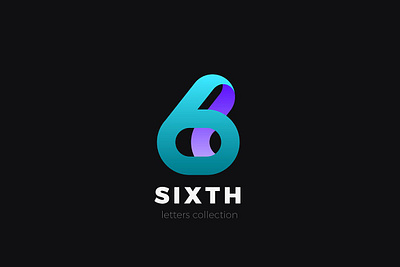 Number 6 Six design 3d 3d letter abstract animation branding concept creative design graphic design illustration letter logo monogram motion graphics number synthwave text typography