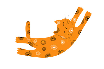 Cute cat cat graphic design illustration vector vector illustration