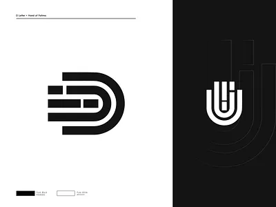 Logo Design Concept D + Hand of Fatima abstract adobe brand and identity brand design brand identity branding branding and identity branding design design fatima fatima hand hand illustration logo logotype mark minimal natural symbol tech