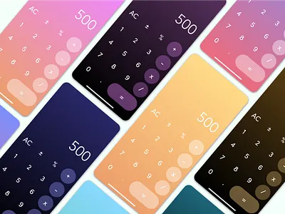 Calculator UI dailyui design ui