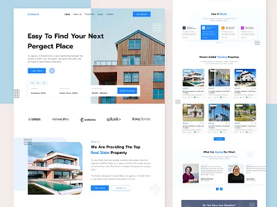 Real Estate Landing Page agency website landing page real estate real estate business real estate landing page real estate ui real estate website ui design website website design