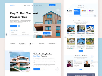 Real Estate Landing Page agency website landing page real estate real estate business real estate landing page real estate ui real estate website ui design website website design