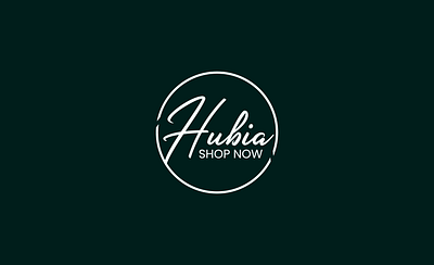 Hubia Shop Now branding graphic design hub logo minimalist logo signature logo