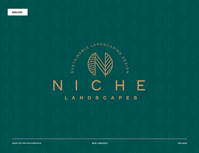 Niche Landscapes branding design graphic design illustration. logo logo design