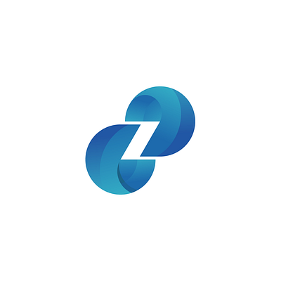 Z Blue Logo awesome logo blue branding clean logo company logo corporate logo lettering logo logo inspiration modern logo negative space typography z