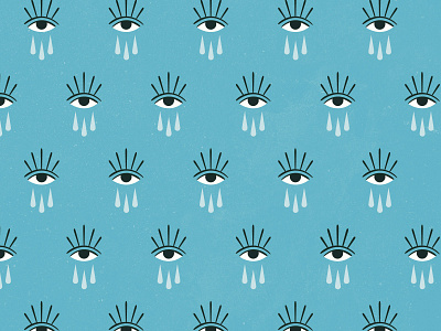 Flow Pattern cry evil eye feminine illustration texture vintage