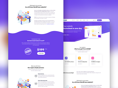 24HWP Landing Page branding design landing page ui ux