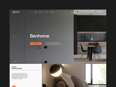 Benhome - Interior Website Theme architecture branding business corporate creative design home house interior interior design minimal minimalism modern real estate web design website