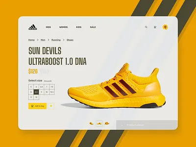 Adidas Shoes Shop commerce design graphic design website