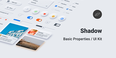 Neumorphic Shadow UI Kit animation branding design graphic design icon illustration logo mobile app ui vector