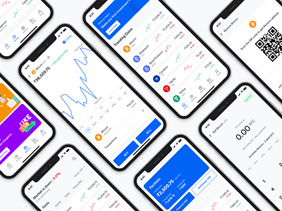 Crypto Trading App - Design app ui bitcoin coins crypto crypto exchange cryptocurrency cryptowallet dogecoin exchange finance fintech ios mobile ui ui ux wallet