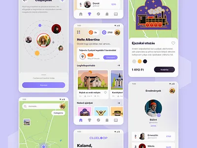 Clueloop booking branding design flat game illustration logo minimal shop ui ux vector