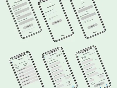 Wireframe mobile app wireframe