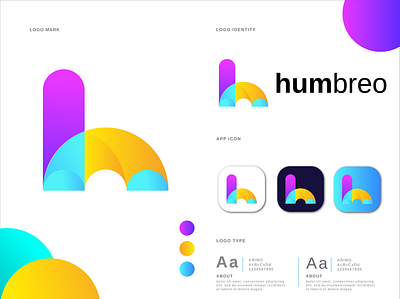 Humbreo Modern Logo design app logo brand identity branding branding and identity branding design combination logo creative logo graphicdesign illustration lettermark logo design modern logo new logo umbrella wordmark logo