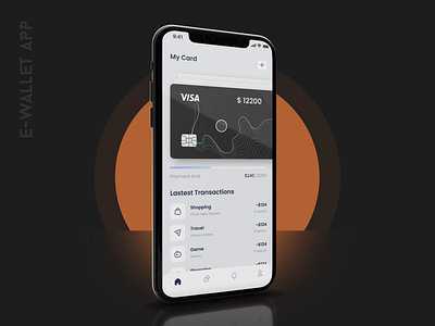 E-Wallet App Design 3d aftereffects animated animation card credit card credit card design e wallet uiux wallet