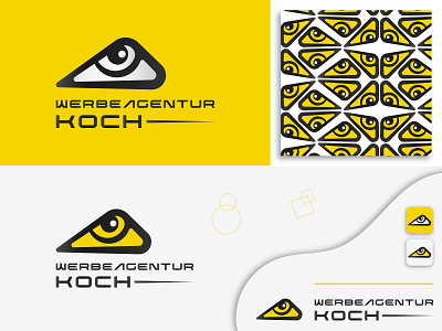 Werbeagentur Koch Logo Design Project 3d brand design branding business logo corporate creative emblem eye eye logo graphic design icon logo logodesign logotype marketing minimalist modern logo sing unique