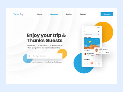 Travel Bug brand identity clean ui design inspiration dribbble landing page design inspiration modern design product design tour tourist ui travel agency travel ui travel web design trip trip web design ui design inspirations uiiux design inspiration uiux unique design web design web design inspiration