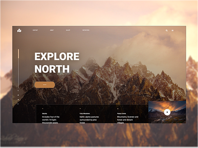 Explore North (Tourism Web Design) branding design explore north tourism website ui ux web web design web design inspiration web design mockup