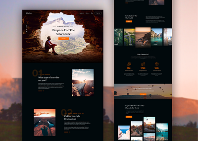 WildVers Travel Guide adventure design guide travel traveling ui ux web web design website