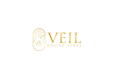 Veil Fashion Logo design flat illustration illustrator logo minimal vector