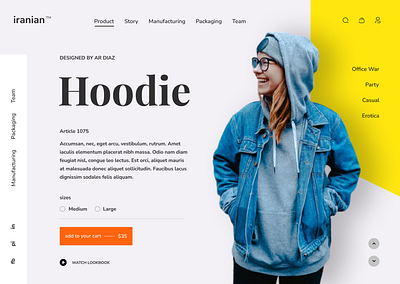 Fashion Brand Homepage Design illustration pro product design uidesign uxdesign uxresearch