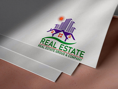 Real Estate Logo Design. branding design flat graphic design illustration illustrator logo typography