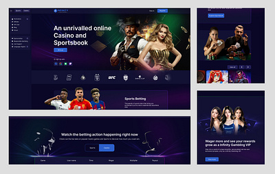 CARSINO, SPORTS BETTING SITE LANING PAGE DESIGN 3d animation branding design game graphic design illustration landing page design logo motion graphics ui uiux design web design