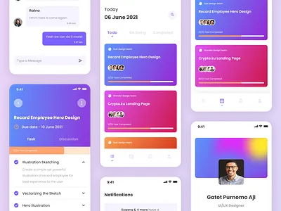Project Management App app design minimal project management to do ui ux