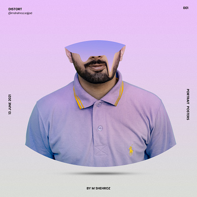 Distortion Poster design instagram poster