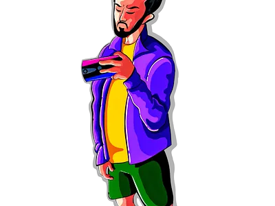 SilentStorm Portrayal design illustration logo vector