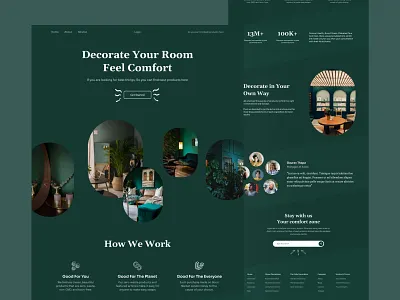 Home Decor Landing Page beautiful best shot best2021 branding business colorful creative decorate decoration design graphic design header home decor landing page popular shot trending design ui ux web design website