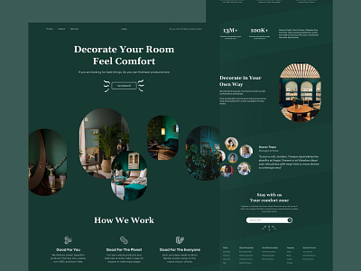 Home Decor Landing Page beautiful best shot best2021 branding business colorful creative decorate decoration design graphic design header home decor landing page popular shot trending design ui ux web design website