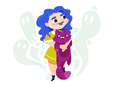 Draw this in your own style | Femke33 cat character design female illustration illustrator vector