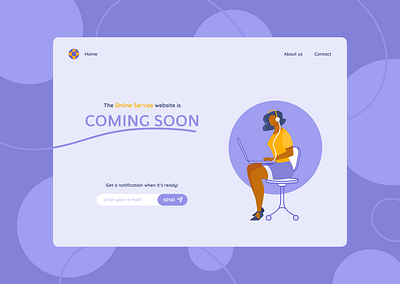 Daily UI_048 comingsoon daily 100 challenge daily ui dailyui dailyui048 dailyui48 dailyuichallenge design illustration ui webdesign