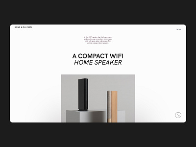 Beosound Emerge — Style Frames // 002 audio clean design figma flat minimal modern san serif typography ui