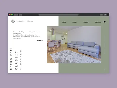 Interior Times Web Design adobe adobexd design furniture graphic design illustration interior design ui userexperience userinterface ux uxui web design