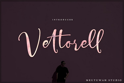 Vettorell Font Trio calligraphy card design elegant font handlettering illustration logo t shirt typography wedding