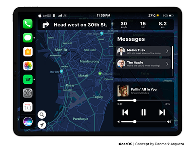 CarOS Concept apple carplay concept design ios