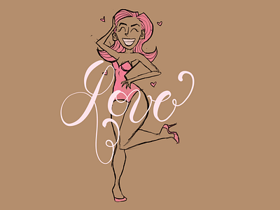 Love babe mid century modern pinup